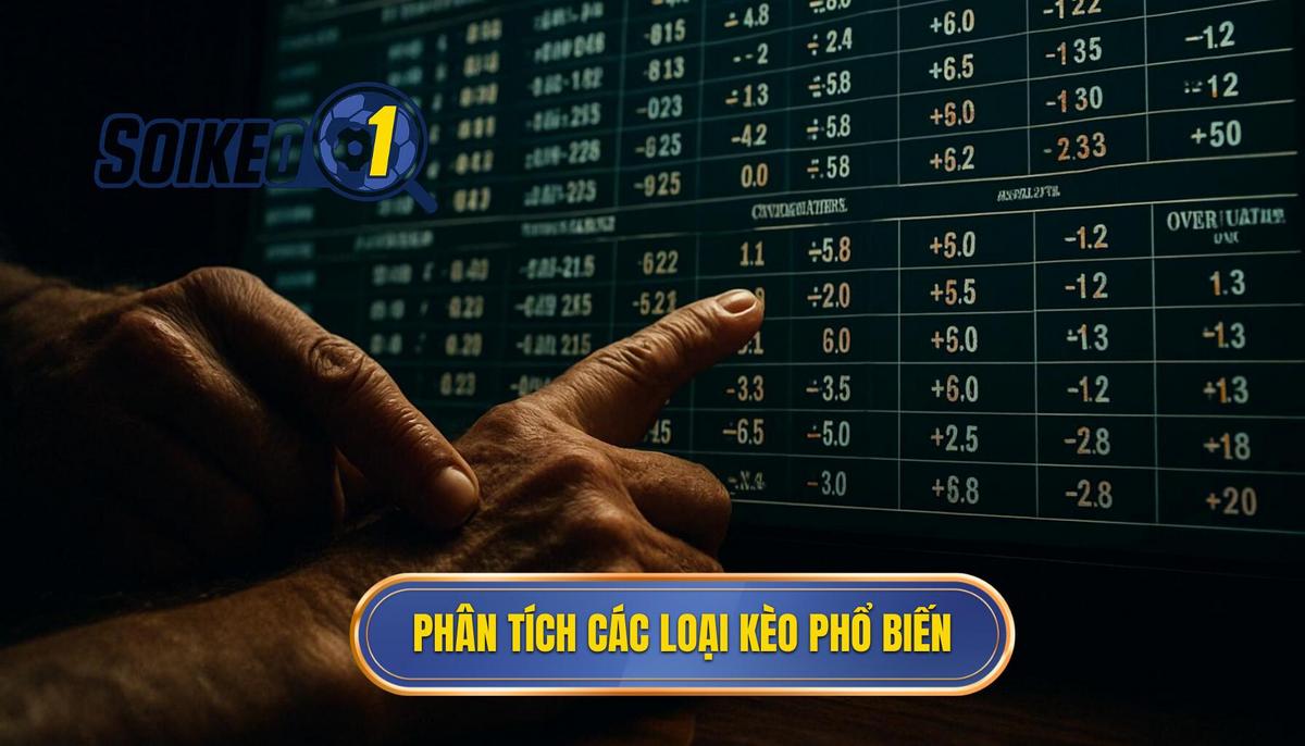 Phân tích các loại kèo phổ biến và cách đọc vị
