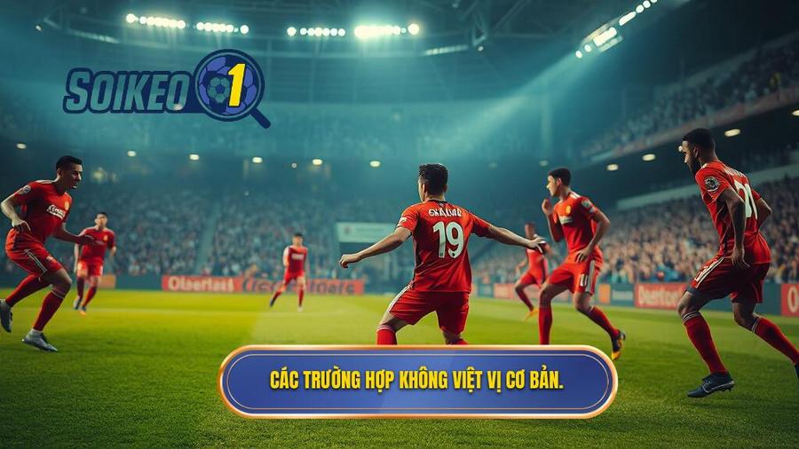 2. Các trường hợp không việt vị cơ bản.