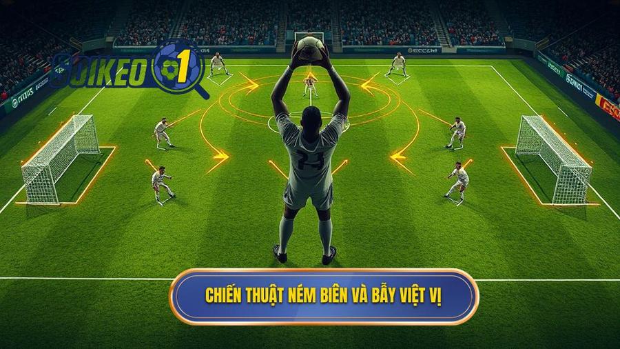 2. Chiến thuật ném biên và bẫy việt vị