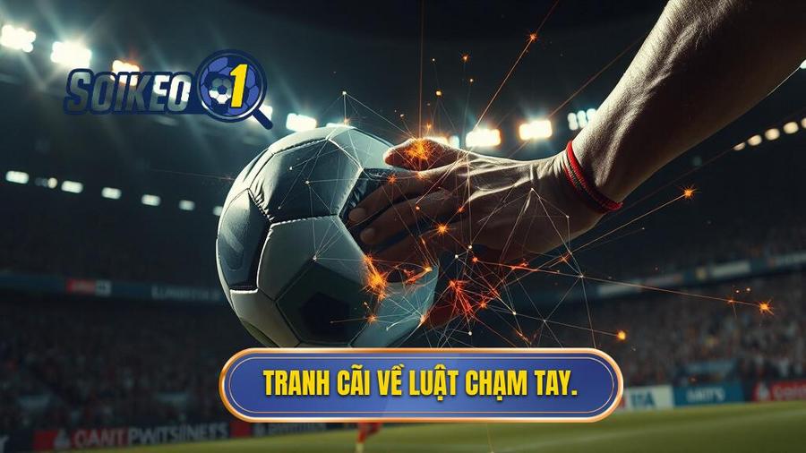 3. Tranh cãi về luật chạm tay.
