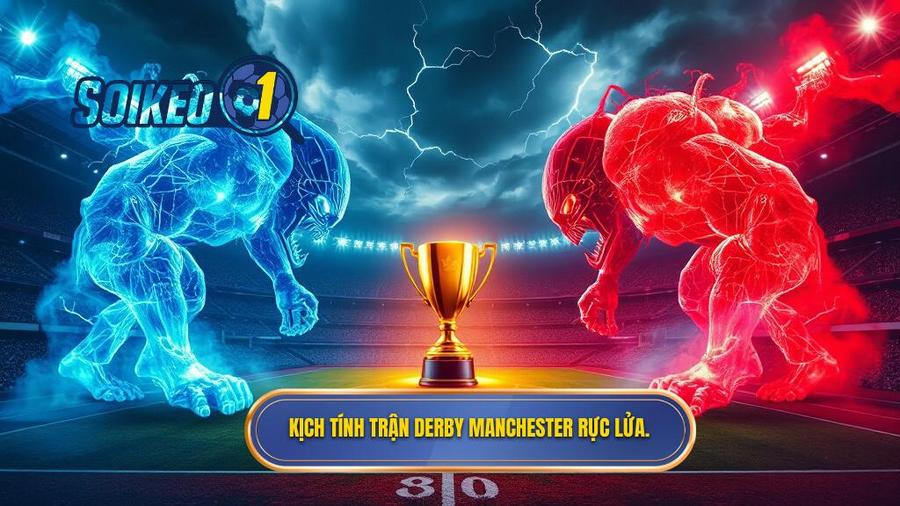Kịch tính trận Derby Manchester rực lửa.