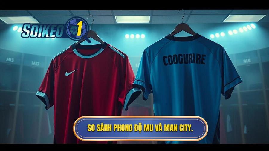 So sánh phong độ MU và Man City.