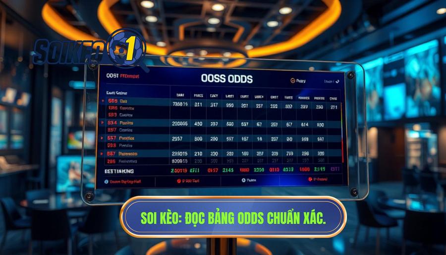 Đọc bảng odds như thế nào? Hướng dẫn chi tiết từ chuyên gia SOI KÈO